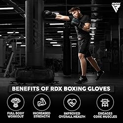 RDX Boxing Gloves, Pro Training Sparring, Maya Hide