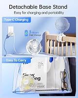 Sweetfull Portable Pram Fan LED Display 4000mAh Rechargeable Battery 4 Speed view 6