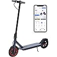 Electric Scooter Adults, Powerful 350W E-Scooter, Max 19 Mph & 19-23 Miles Range Scooters, Folding Scooters with 8.5" Solid Tires, Commuting Scooter Kick Scooter with APP Control