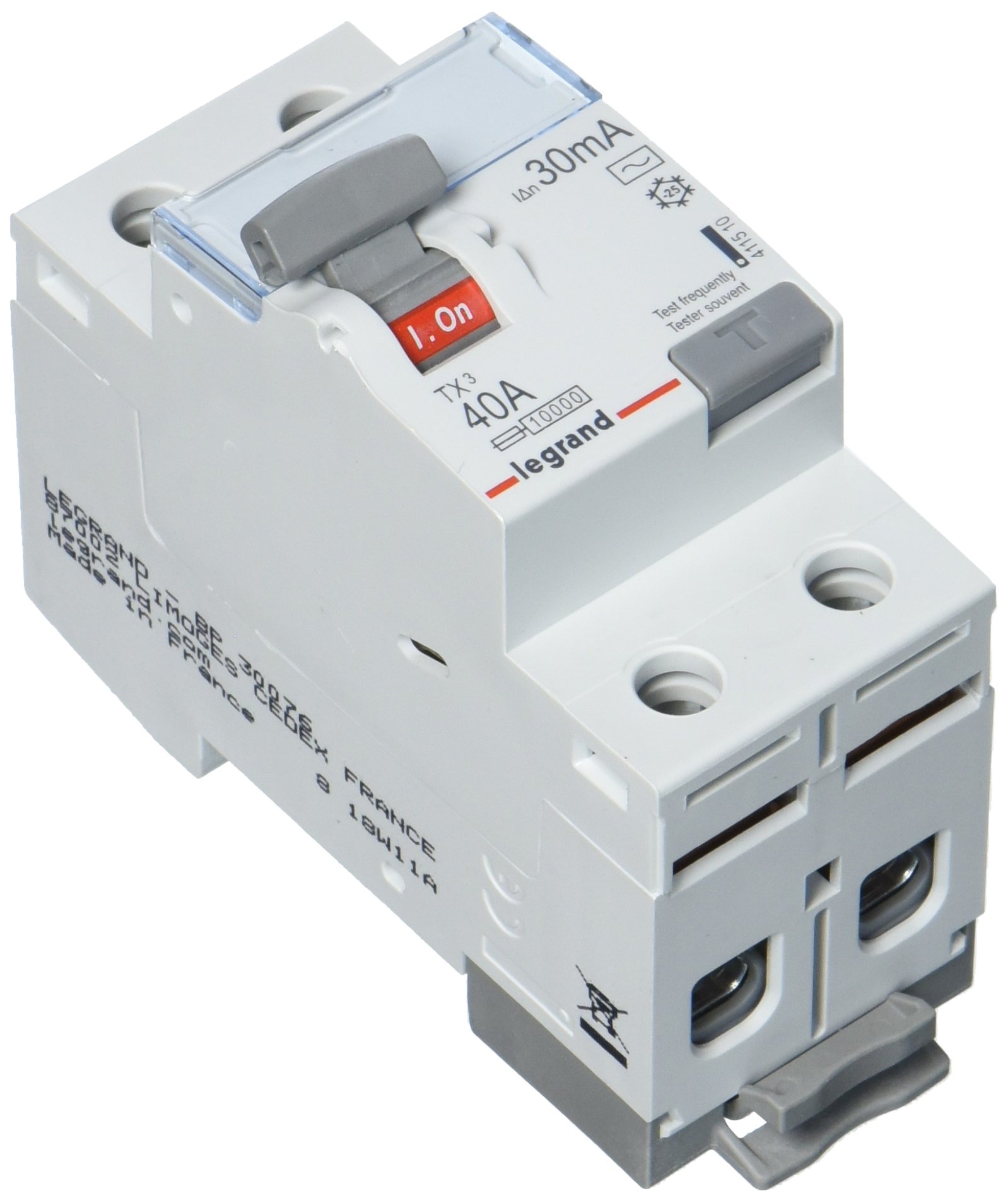 Legrand 411510 TX3 FI 40A 2P 30MA AC Circuit Breaker