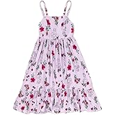 Disney Girls Smocked Maxi Dress Toddler to Big Kid Sizes (4-16)