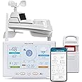 AcuRite Iris Wireless Weather Station with HD Direct-to-Wi-Fi Display, Lightning Sensor, Indoor/Outdoor Temperature and Humidity, Wind Speed/Direction, Rain Gauge, and Barometer (01532M), White