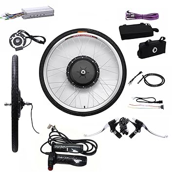 SHIOUCY Hub Motor 48V / 36V E-Bike Motor Hub Electric Bicycle Conversion Kits 26' Front/Rear Motor Umbausatz Frontmotor Vorde