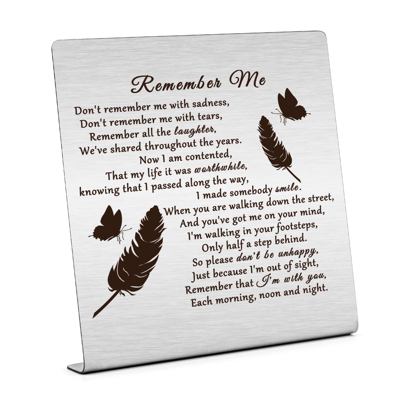 Sympathy Gift for Women Men Memorial Desk Decor Condolences Gift for Loss Family Sentimental Gifts for Home Decorations Remembrance Desk Decor Bereavement Gifts for Loss In Memory of Loved Gifts