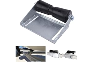 Boat Trailer Rollers with Brackets, Keel Roller Assembly Kit for Boat, Trailer, Boat Keel Trailer Roller Shaft and Bracket, E