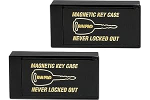 RamPro Hide A Key Magnetic Key Holder Under Car - So You Never Lock Out - Plastic Magnet Key Hider to Store a Spare Key for Your Home, Storage, Office, or Vehicle - 2 Pack