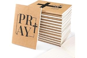 Sikao 24 Pack Bible Verse Mini Notebooks for Kids Party Favors, A6 Small Notebooks for Church Groups, Notebook Bulk for Sunda