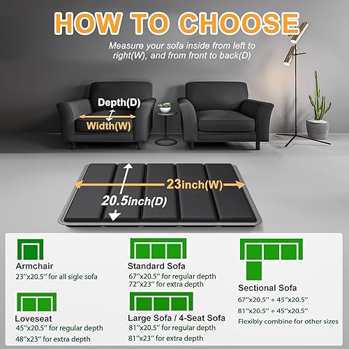 LAVEVE Heavy Duty Couch Cushion Support for Sagging Seat