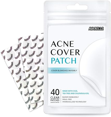 Amazon Co Jp Avarelleにきび吸収カバーパッチハイドロコロイド ティーツリー カレンデュラオイル Cica 40ラウンドパッチ ビューティー