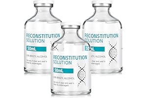 Mixrug,3 Pack of 50 ml in Premium Glass Vials with Rubber Stoppers,Made in USA