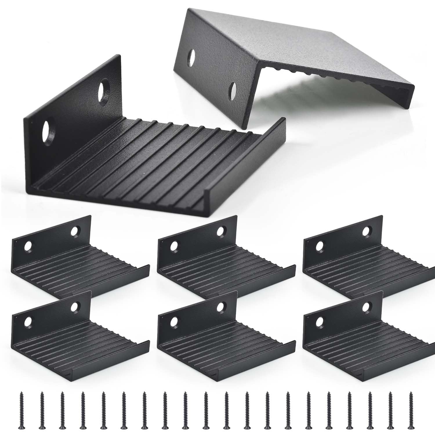 Photo 1 of 8 Pack Tile Display Wall Hanger, Stainless Steel Wall Mount Brackets, Mirror Clips for Wall Mounting for Tile, Mirror, Vinyl Record, Picture Frame Display