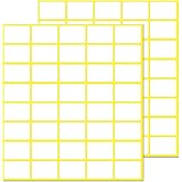 1000 Pack, 0.5" x 0.75" - White Labels Stickers for Writing, Price Stickers