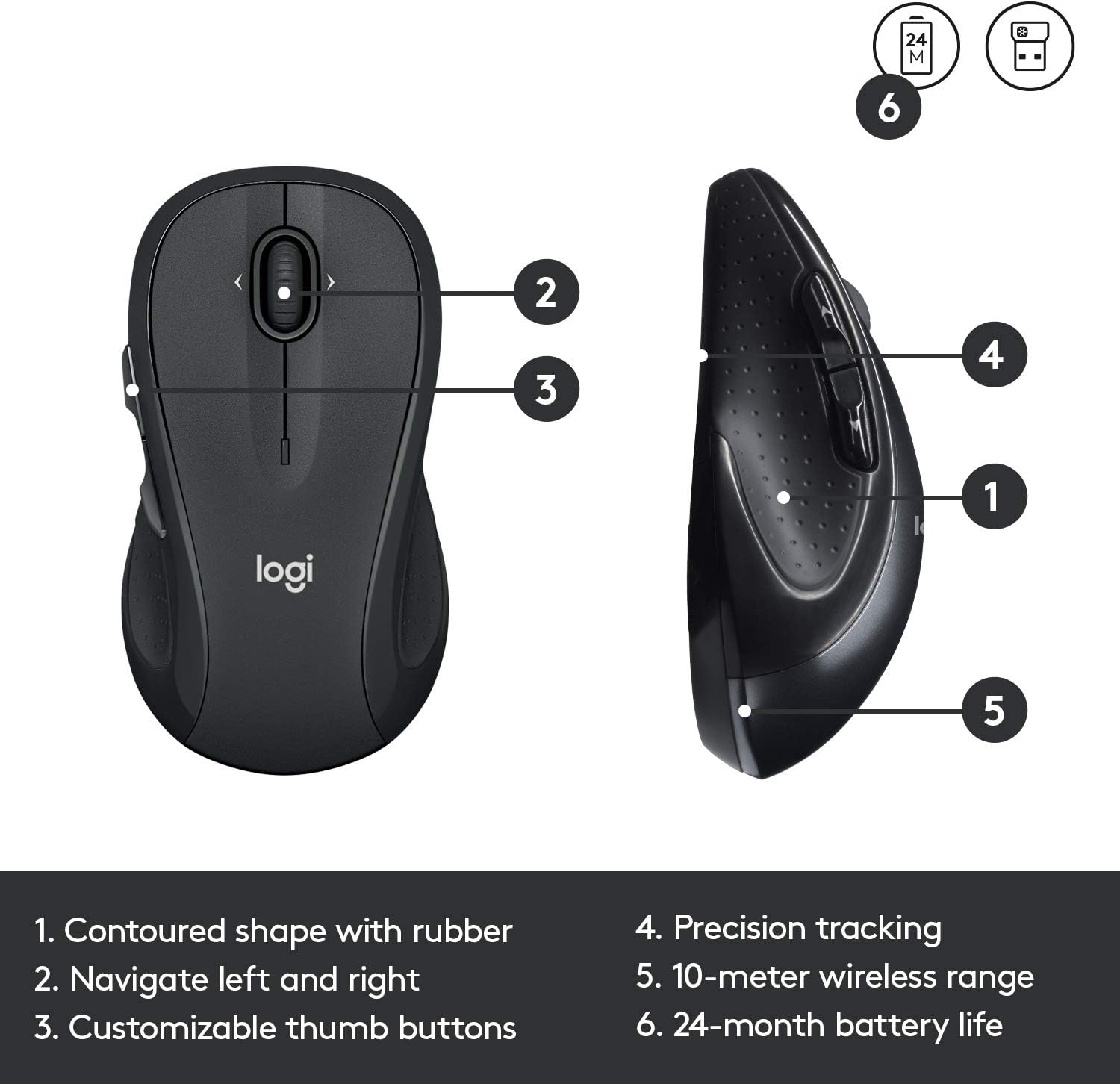 Logitech MK545 Advanced Wireless Keyboard and Mouse Combo: Computers & Accessories