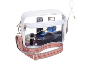 S SUNINESS Clear Stadium Crossbody Bag, Clear Purses Stadium Approved for Concert, Stadium Events, Sports Handbags & Purses