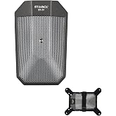 STABCL Professional Kick Drum Mic with Stand, Supercardioid Drum Microphone with XLR Connector, Condenser Microphone with Switch, Two-Position EQ Switch, Rugged Metal Bass Drum Mic for Instrument