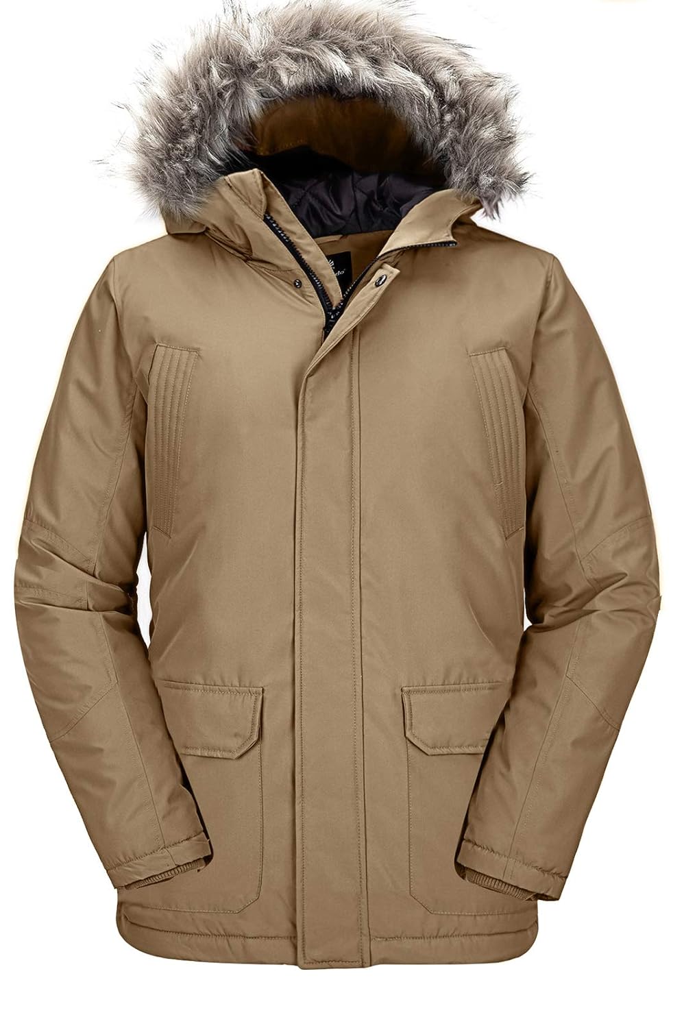 Buy Wantdo Men's Big & Tall Thicken Winter Coats Fur Hooded Jacket