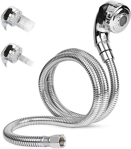 LukLoy UPC Certified Salon Shampoo Bowl Sprayer Head With Black Rubber