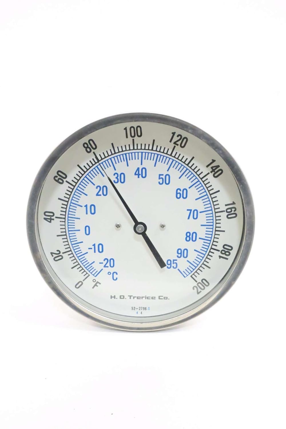TRERICE 522796 THERMOMETER 6 IN STEM 0200F 5 IN 1/2 IN NPT D541893