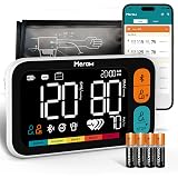 Meraw Blood Pressure Cuff Automatic Arm, Blood Pressure Monitor Home Use, Blood Pressure Machine Large Arm 8.6-16.5" Dual Users Bluetooth APP High Accuracy Irregular Heartbeat Monitoring Bag