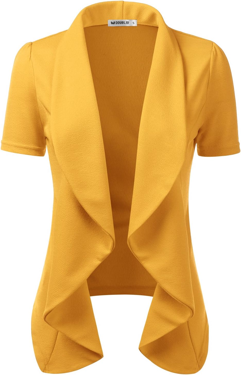 CLOVERY Women's Lightweight Office Cardigan Open Front Blazer with Plus Size