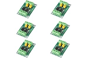 Diitao 6PCS PC817 2 Channel Voltage Converter Module Optocoupler Isolation Driving Module 3.6-30V Driver Photoelectric Isolated Module for Triode, MOS Tube, Low Power Relay Module (6PCS 2Channel)