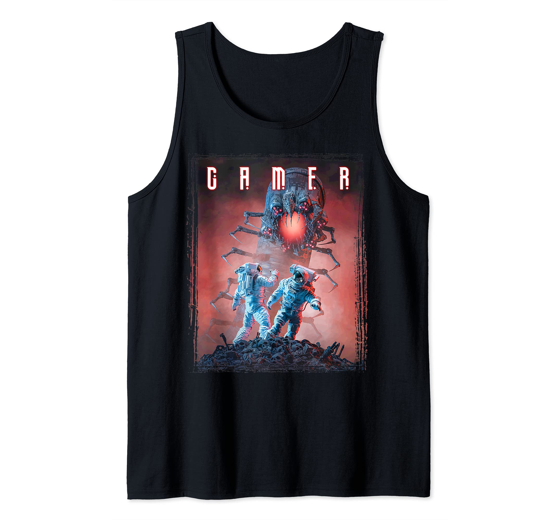 Science Fiction Astronaut Alien Robot Monster Insect Gamer Tank Top