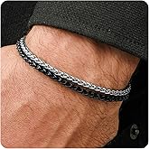 Galis Mens Bracelet - Stainless Steel, Non Tarnish Rope Chain Bracelets, Stylish Valentines Gift for Men, Dad, Husband, Boyfriend