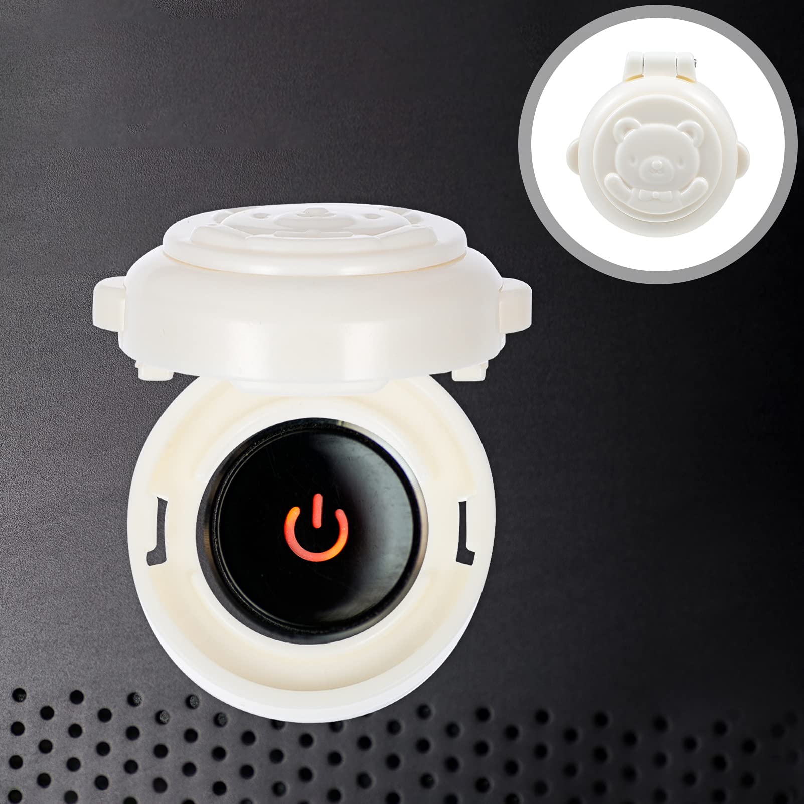 DOITOOL 4 Pcs Child Proof Button Covers, Washing Machine Button Covers Child Lock, Gas Stove Child Safety Knob Locks, Baby Proof Button Cover, Prevent Pressing Device for Stove Refrigerator Washer