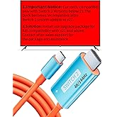 Switch 2 TV Dock Docking Station for Nintendo 2/Switch 1,Portable 2025 New Models Adapter Support 4K/144HZ TV Dock Mode, (Blu