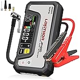 LOKITHOR JP400 Jump Starter with Air Compressor, 2500A 12V Portable Car Battery Booster Pack (8.5L Gas/6.5L Diesel) with ConnectMax Tech, 150PSI Tire Inflator, Auto-Shutoff & Dynamic Dwell (White)