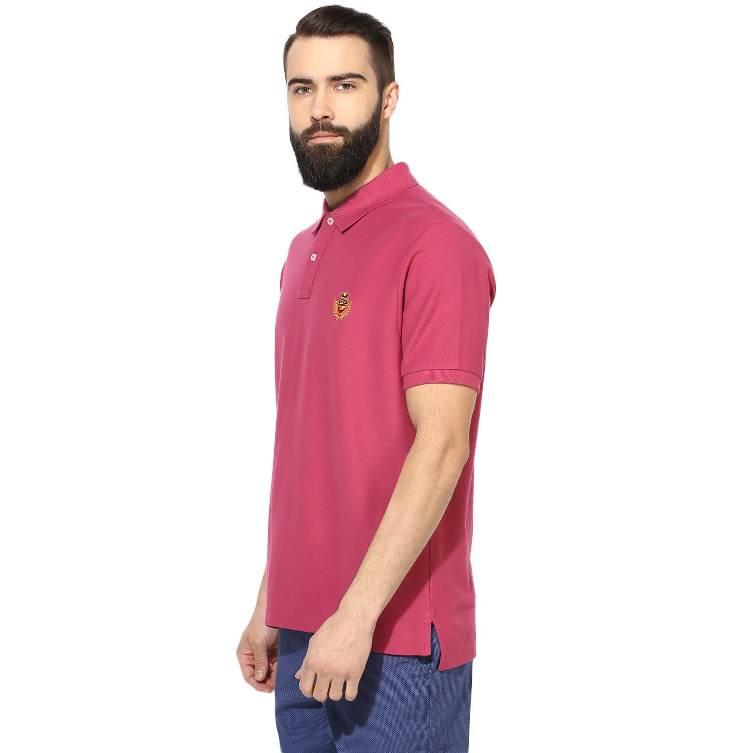 red tape men's solid regular fit t-shirt