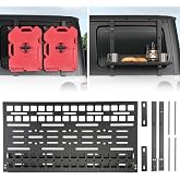 JOYTUTUS Rear Window Storage Molle Panel Kit Compatible with Wrangler JL JLU 2018-2026(Hard Top Only), Openable Camping Table Wrangler Cargo Bracket for Gas Can Mount Recovery Traction Boards Mount
