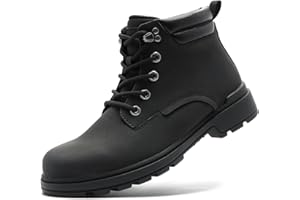 ANJOUFEMME Men's Winter Hiking Boots Waterproof, Anti-Slip Outdoor Climbing Warm Work Trekking Shoes for Men