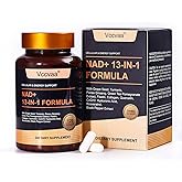 Vccvaa NAD Supplement with Resveratrol, Nicotinamide, Riboside, Quercetin & CoQ10 – Anti-Aging Support for Energy, Focus, Immune & Cellular Health 120 Capsules