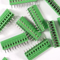 DIANN 50pcs PCB Connectors 2 Pin 5mm 0.2" Pitch