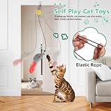 FYNIGO Cat Toys for Indoor Cats 2 Pack Self Play Hanging Mouse Toy view 3