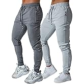 GM MGBOYGYM Mens Active Athletic Workout Jogger Sweatpants for Men with Zipper Pocket and Drawstring Size S-2XL
