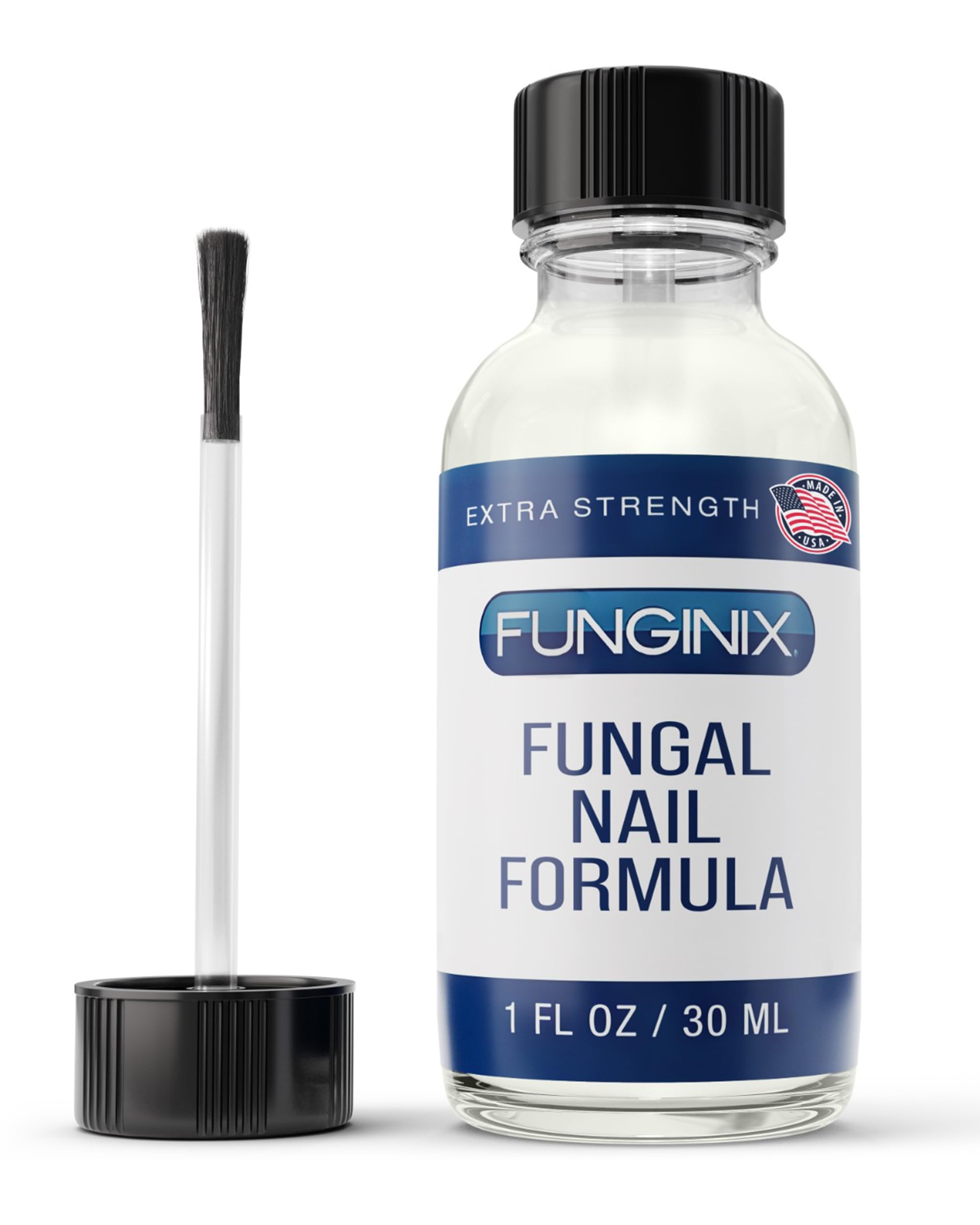 FUNGINIX Toenail Fungus Treatment - Extra Strength - Nail Fungus Treatment & Athlete's Foot Solution - Antifungal Liquid Solution - Made In the USA - 1 Bottle - (Packaging May Vary)