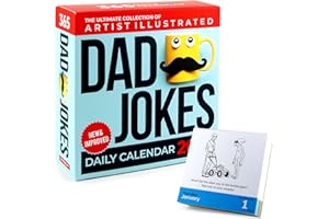 OFFBEAT Dad Joke Desk Calendar 2026 - Unique Fun Gift For Dad 365 Daily Dad Jokes, White Elephant Gifts, Gifts for Men, Stocking Stuffers, Desk or Wall Calendar