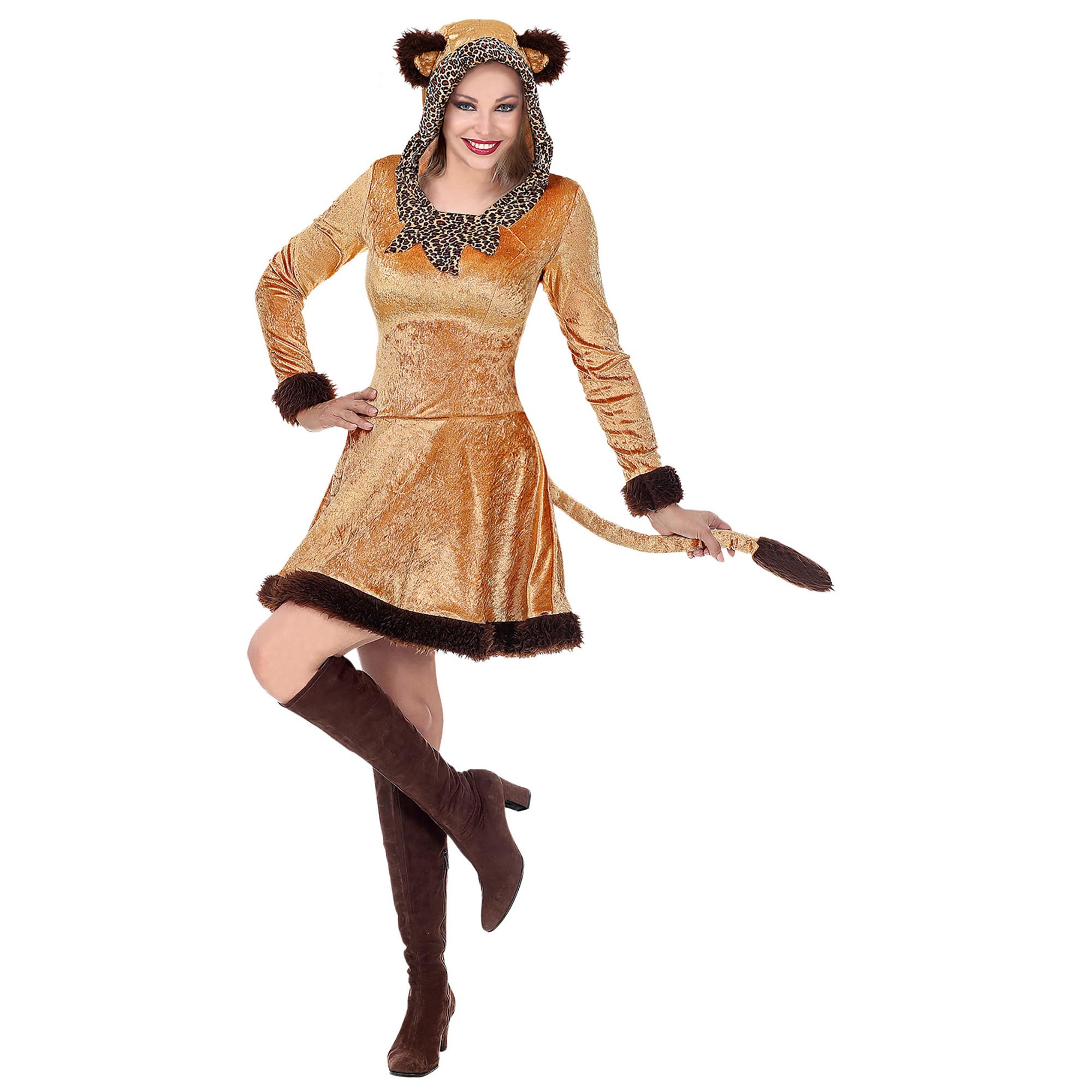 Widmann Srl Women's Adult Panther Costume, Gold, WDM48432