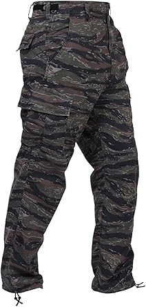 camo pants with black stripe