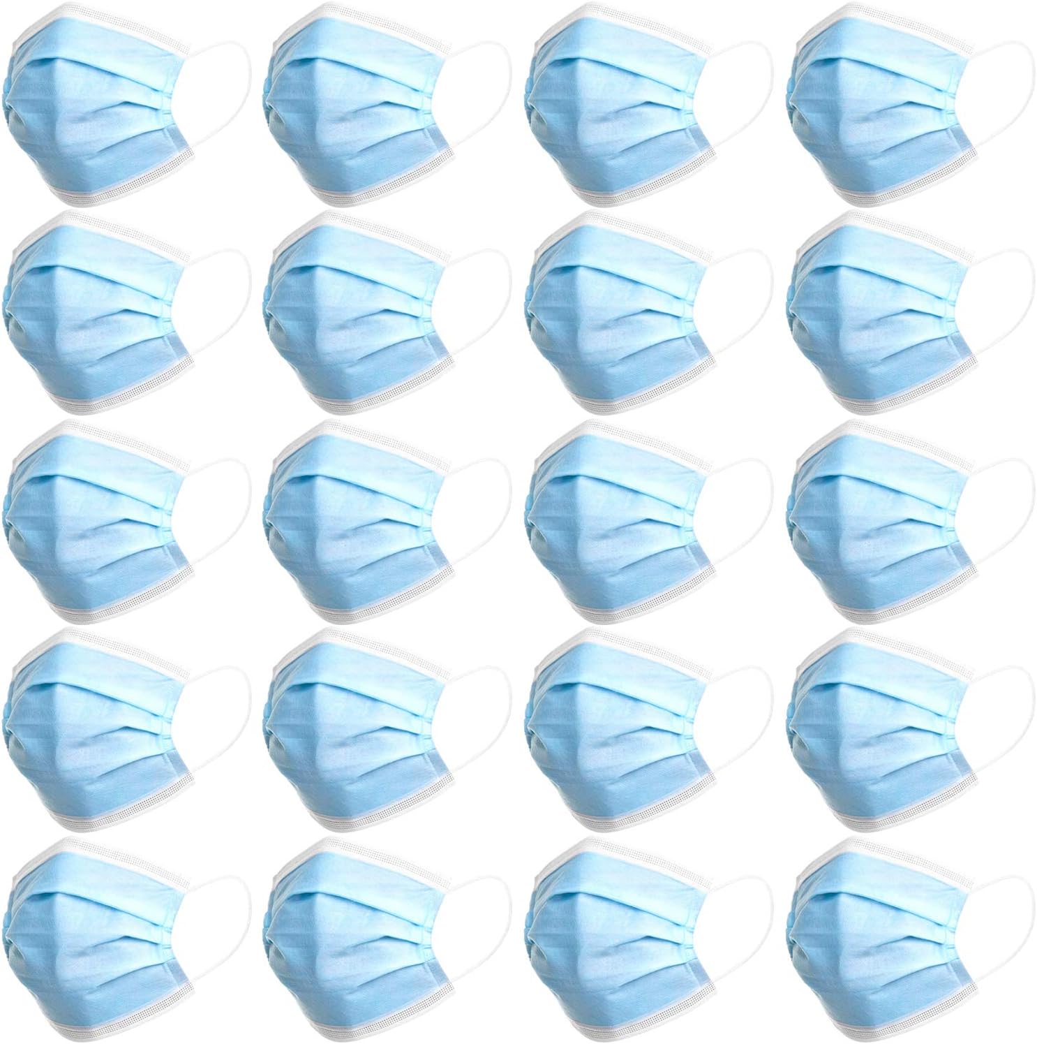 18eay Bule Mouth M-Ask Cover Face Cover Disposable Guard Tool Surgical Masque Anti Pollution 3 Layers for Protection