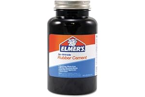 Elmer's No-Wrinkle Rubber Cement, 8 Ounces, Clear (231)