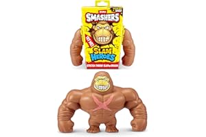 ZURU SMASHERS Smashers SLAM Heroes by ZURU, Gorilla (Brown) Stretchable Toy for Boys