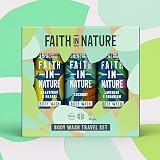 Faith In Nature 3 x 100ml Natural Body Wash Travel Gift Set Vegan Cruelty Free view 2