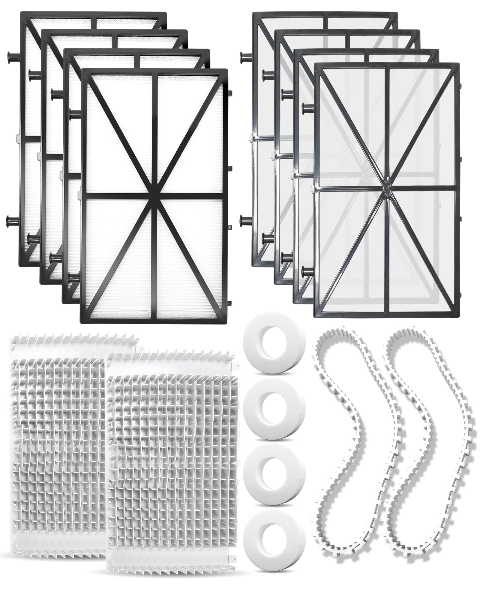 Photo 1 of Tune Up Rebuild Kit Fit for Maytronics Dolphin Nautilus CC Plus Robotic Pool Cleaner, Includes 9991432-R4, 9991433-R4 Ultra-Fine Filter Plates, 6101641-R2 Brushes, 9985006-R2 Tracks, Climbing Rings