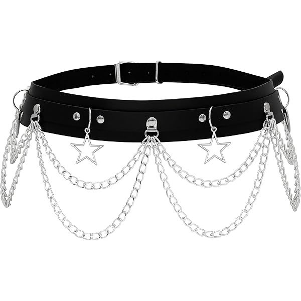 小物 Mad Punk Cross Chain n Belt Arm Cover Evrblock Emo Bracelets - 6 Pcs Black Skull Grunge Bracelets