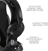 STEALTH Gaming Headset Stand Black Base Tidy Game Work Station view 7