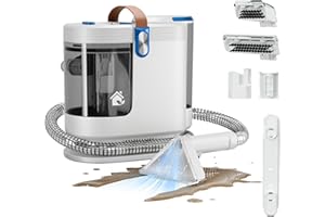 WURESE Portable Carpet Cleaner Machine, Carpet Shampooer, 15Kpa Upholstery Cleaner with 3 Tools, 54oz Large Water Tank, 16.4ft Power Cord, Spot and Stain Deep Cleaner for Rug, Couches, Car, Cyan