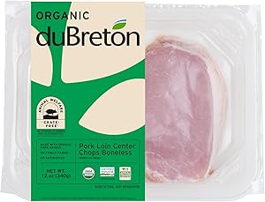 Dubreton Organic Boneless Pork Loin Chops, 12 OZ